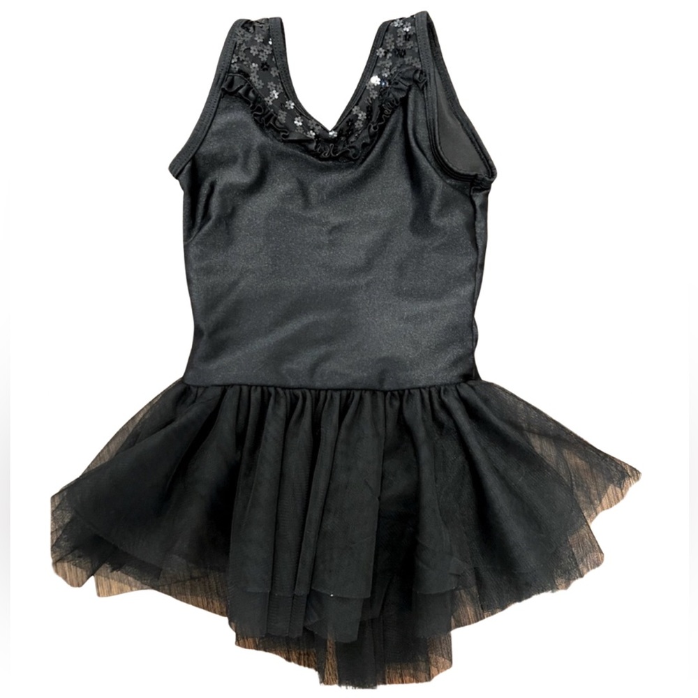 Danshuz Girls Sequin Tank Dress Leotard size 6x/7 excellent condition